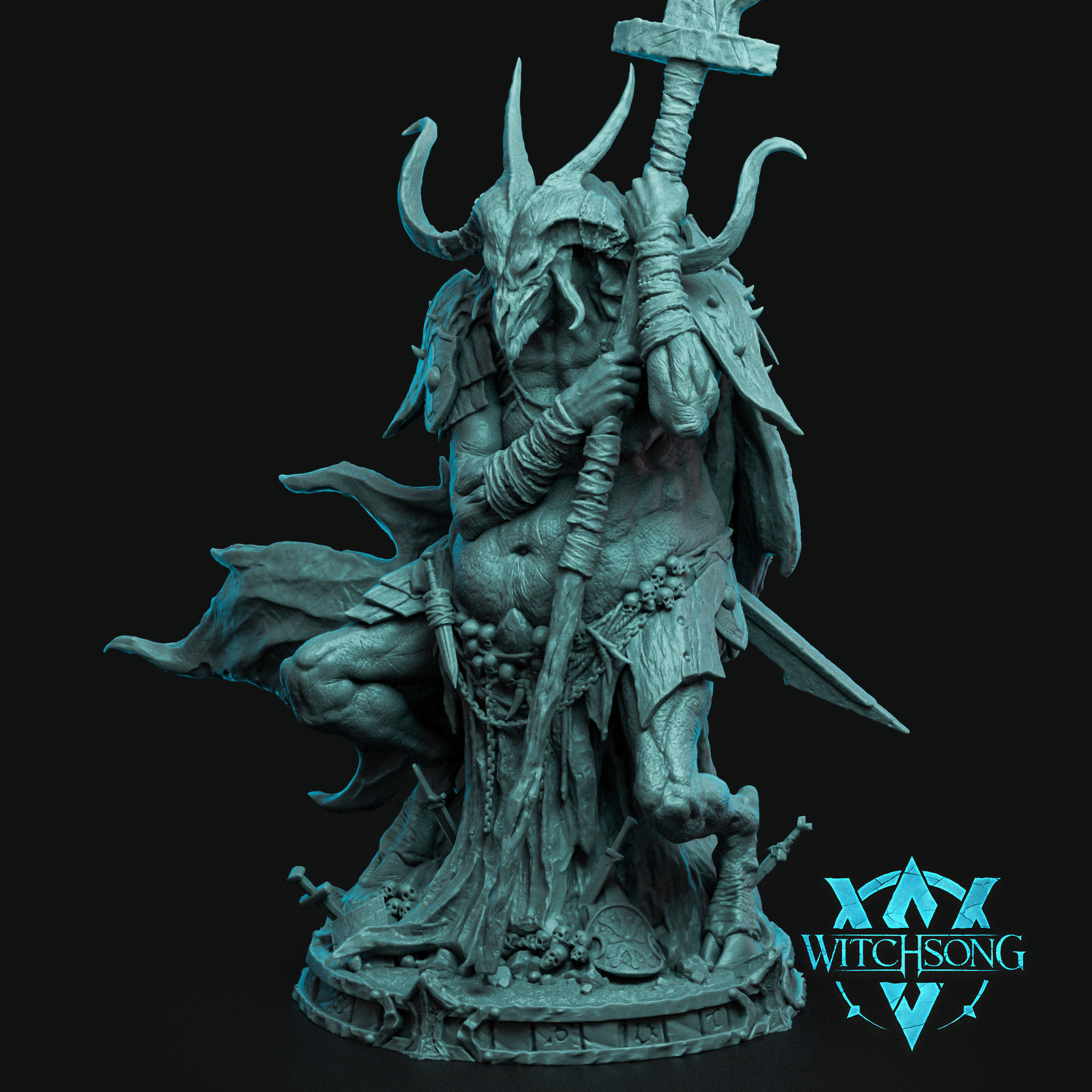 The Fallen Minotaur by Witchsong Miniatures