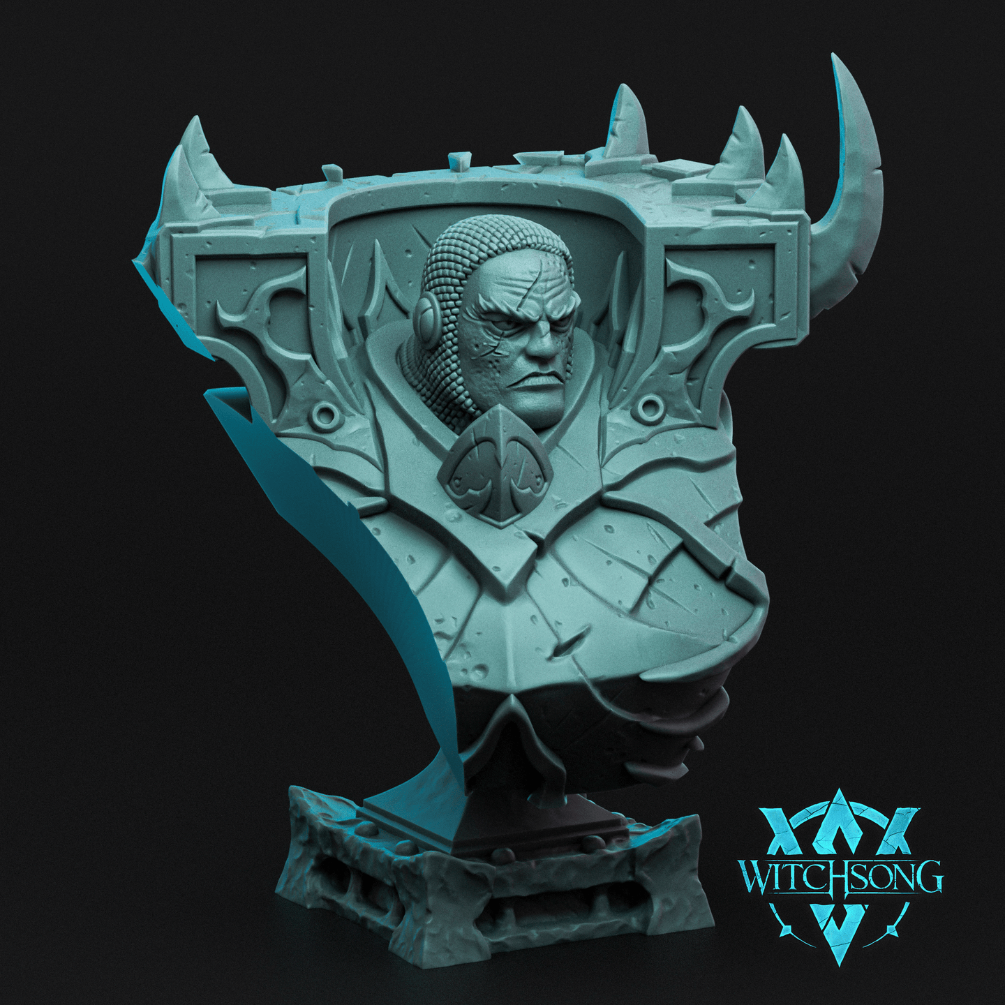 Fallen Overseer Bust by Witchsong Miniatures