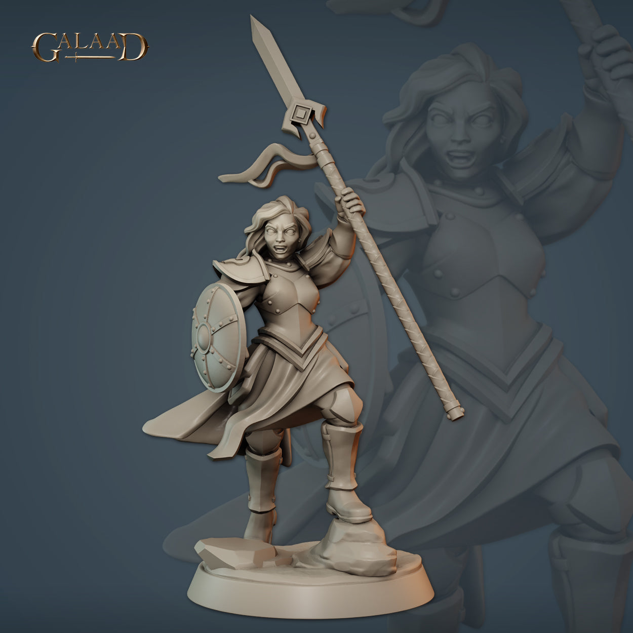 Vanguard Female 01 by Galaad Miniatures