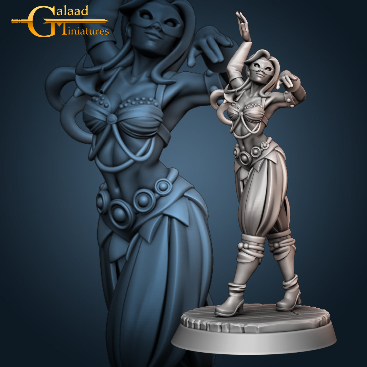 Female Dancer 01 by Galaad Miniatures