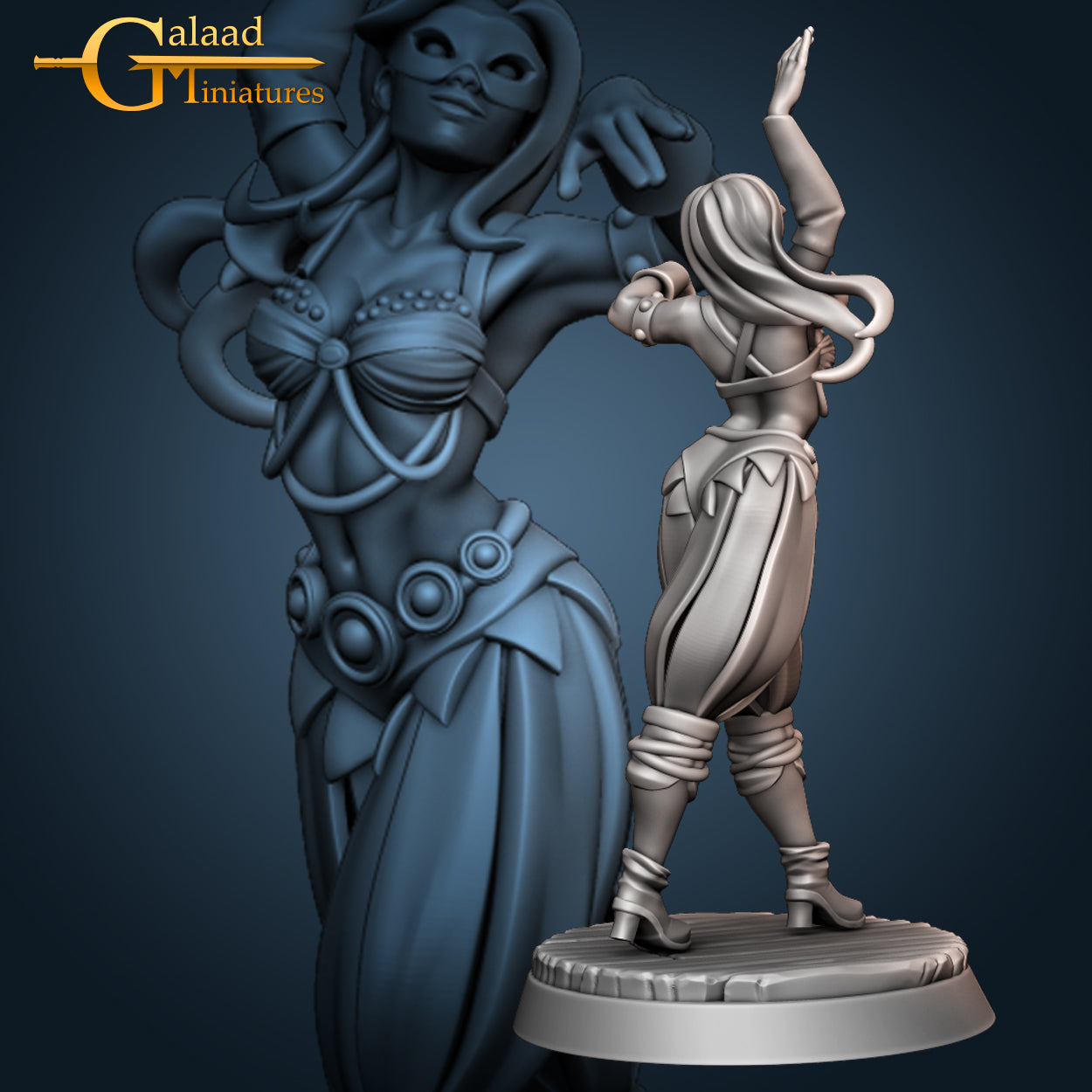 Female Dancer 01 by Galaad Miniatures