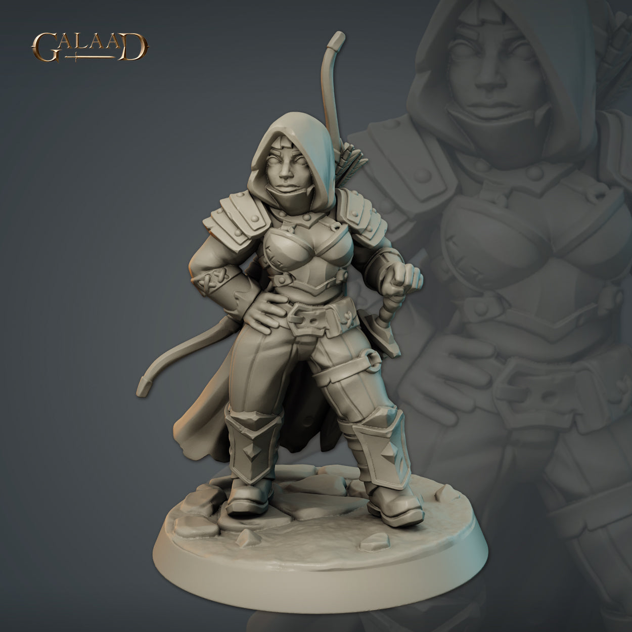 Female Dwarf 02 by Galaad Miniatures