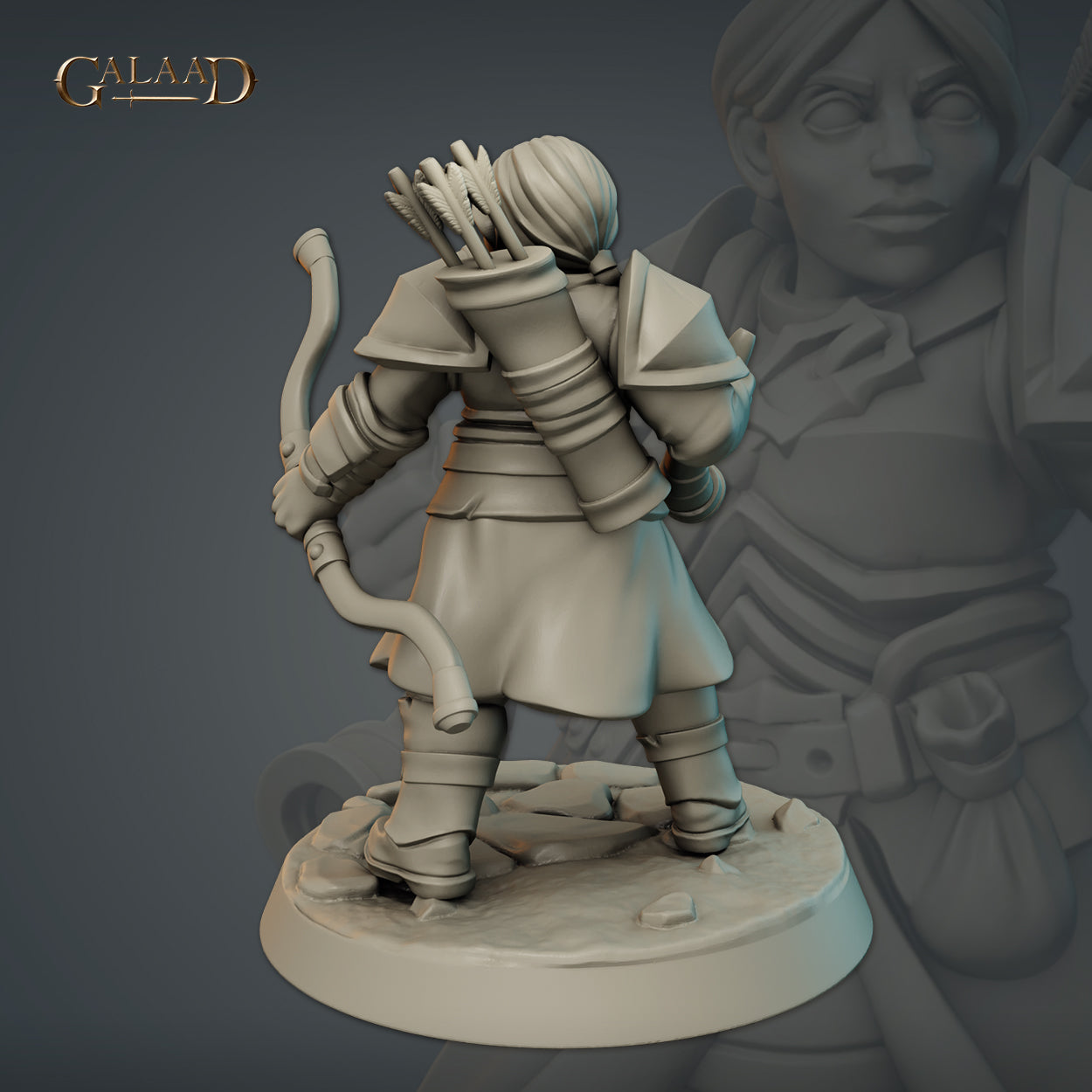 Female Dwarf 03 by Galaad Miniatures