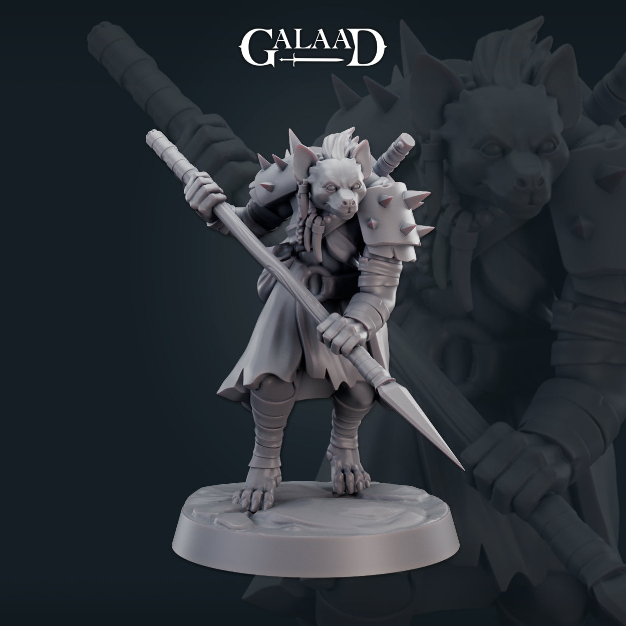 Female Gnoll 01 by Galaad Miniatures