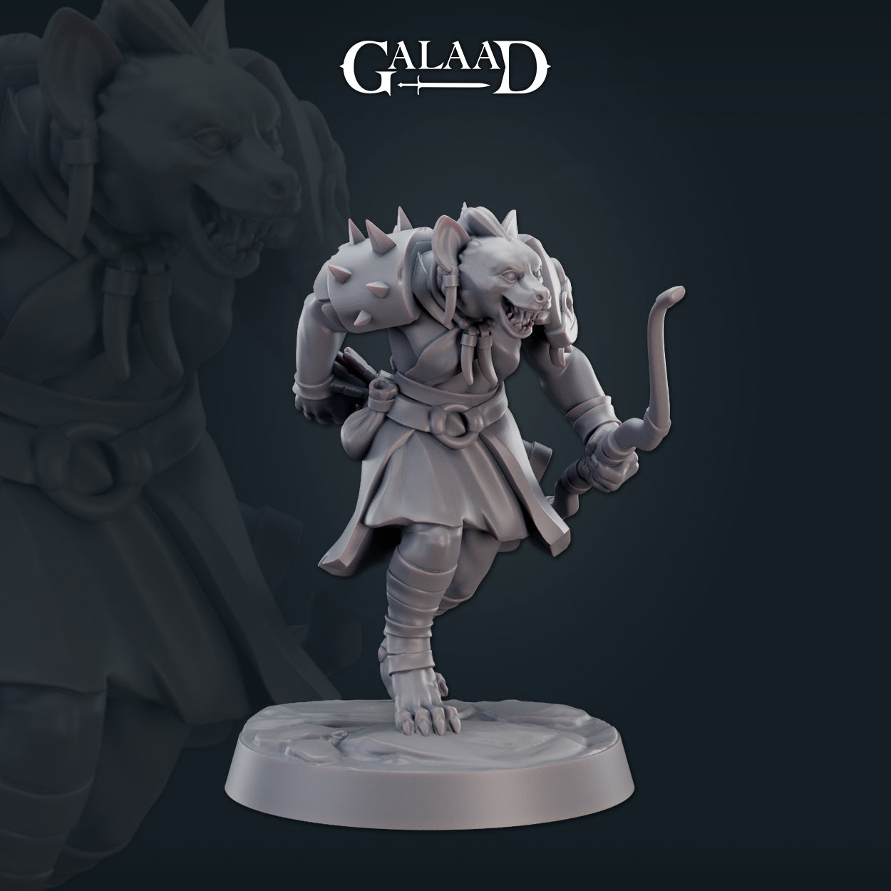 Female Gnoll 02 by Galaad Miniatures