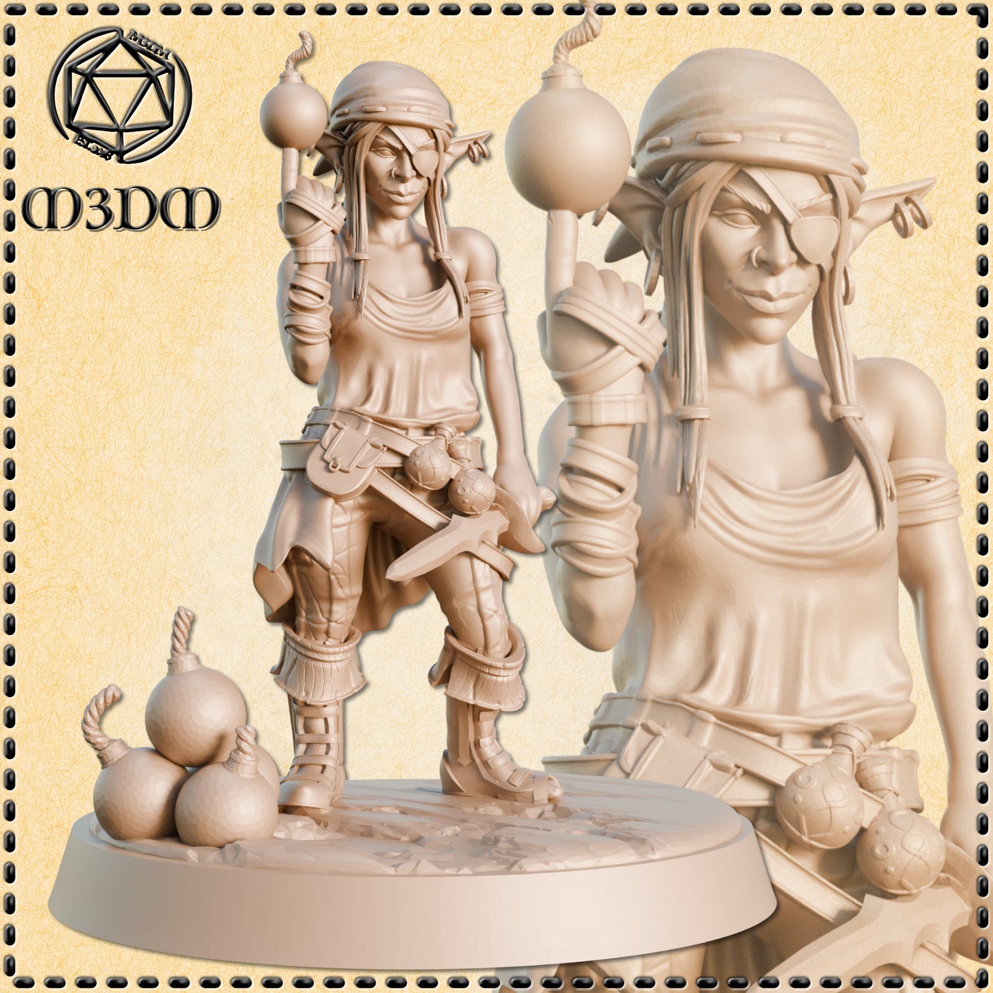 Goblin Female Pirate Casual by Mia Kay M3DM