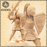 Female Knight Action by Mia Kay M3DM