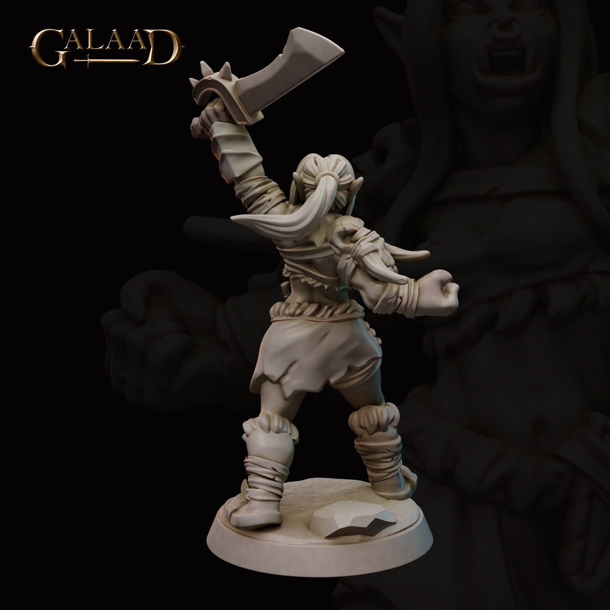Female Orc Warrior 03 by Galaad Miniatures