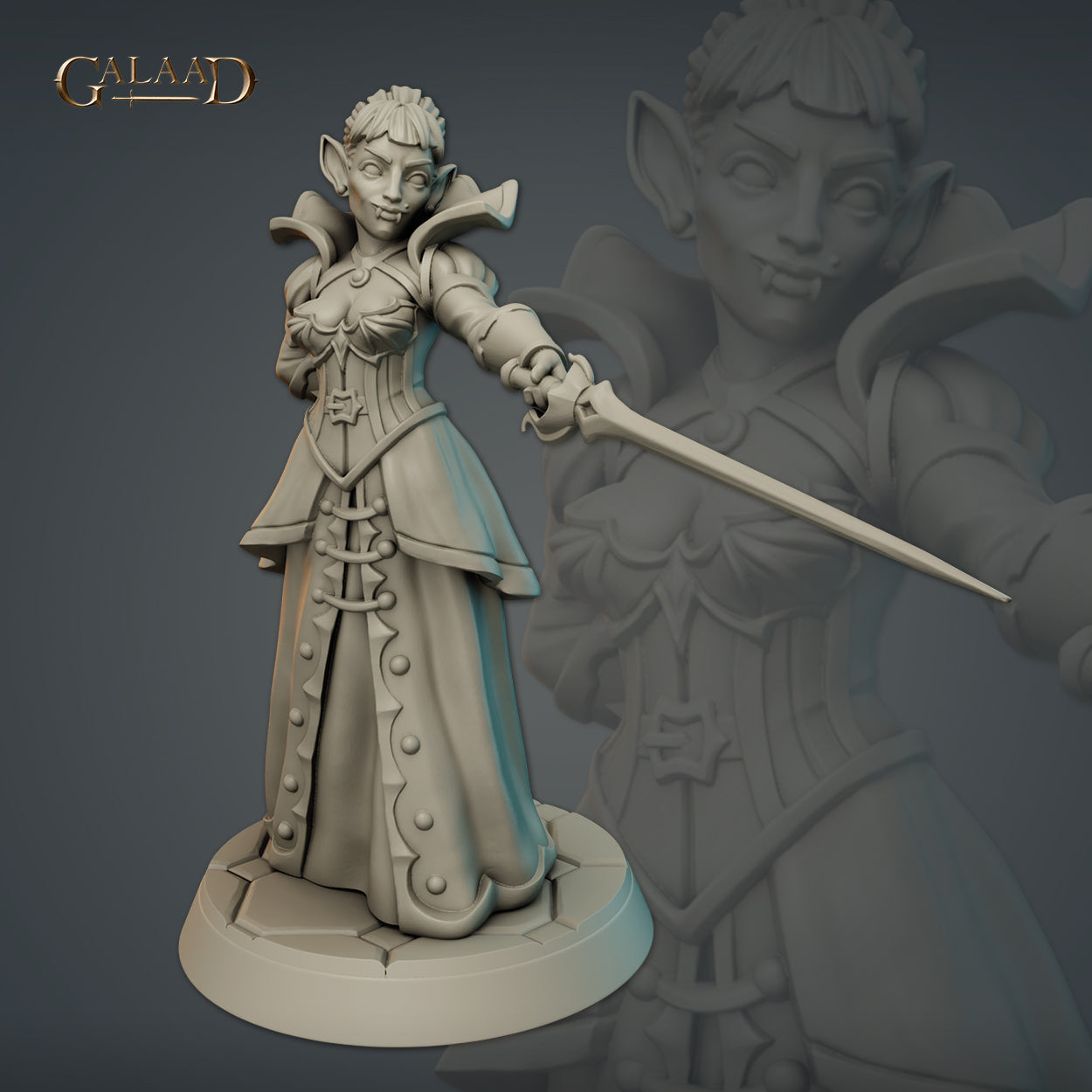 Female Vampire 02 by Galaad Miniatures