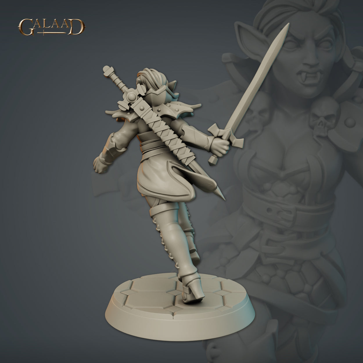 Female Vampire 03 by Galaad Miniatures