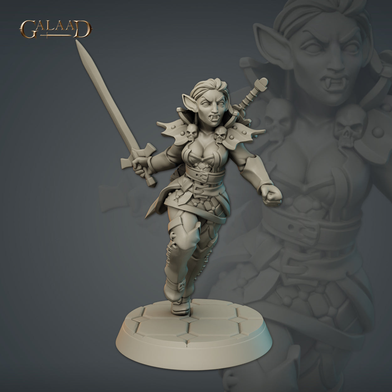 Female Vampire 03 by Galaad Miniatures