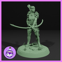 Female Wood Elf Ranger by Ella's Arcanum Minis