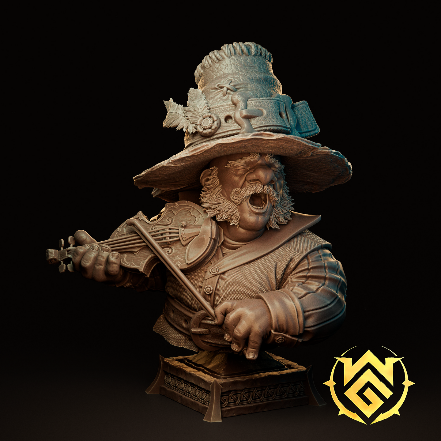 Fiddle Master Felix Bust by The Witchguild