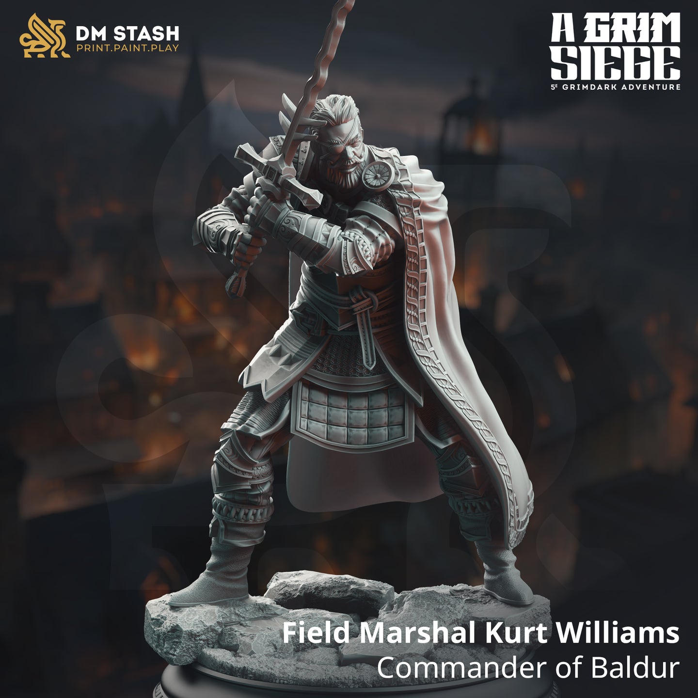 Commander of Baldur (Field Marshall Kurt Williams) by DM Stash