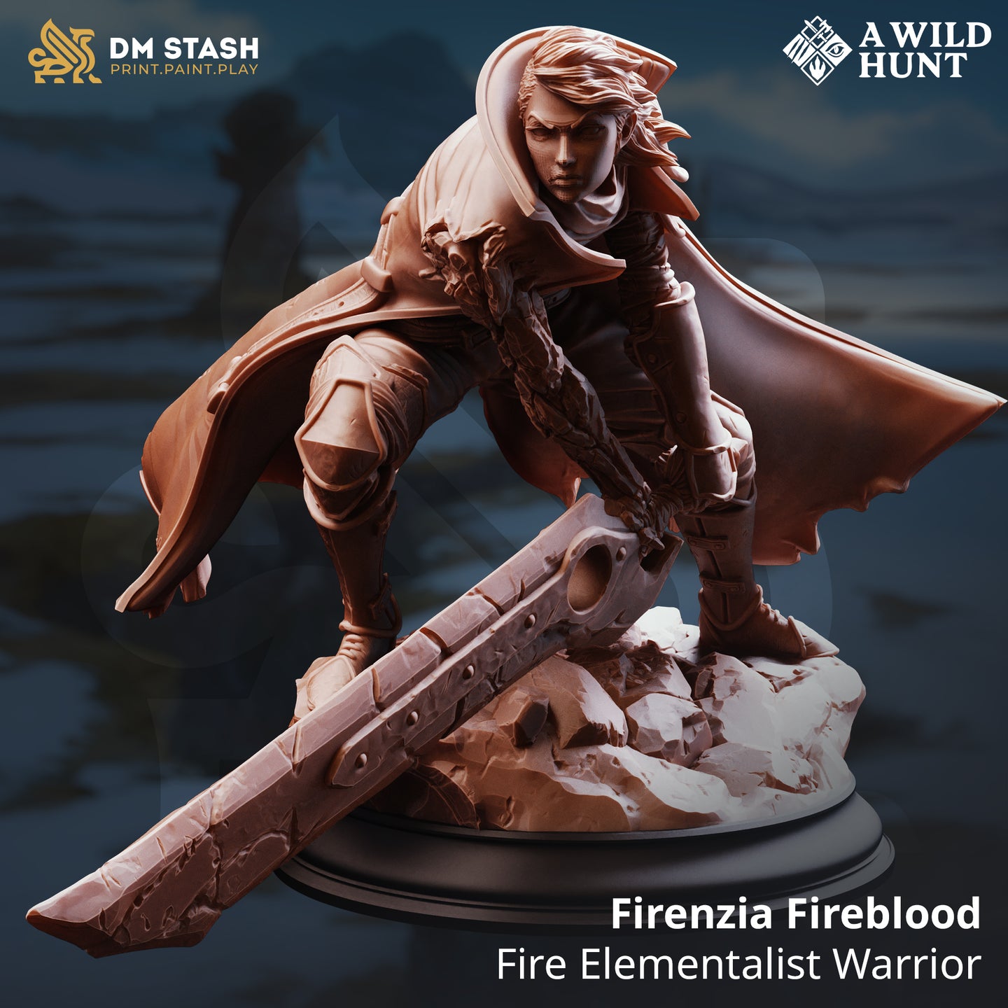 Fire Elementalist Warrior (Firenzia Fireblood) by DM Stash