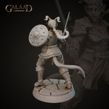 Female Tiefling Knight 01 by Galaad Miniatures