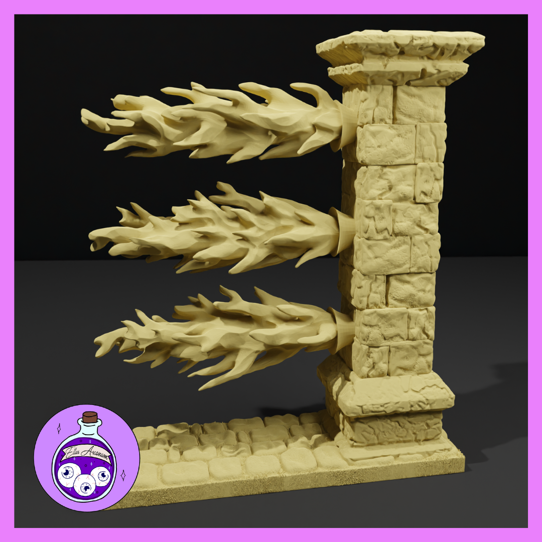 Flame Thrower Column Trap by Ella's Arcanum