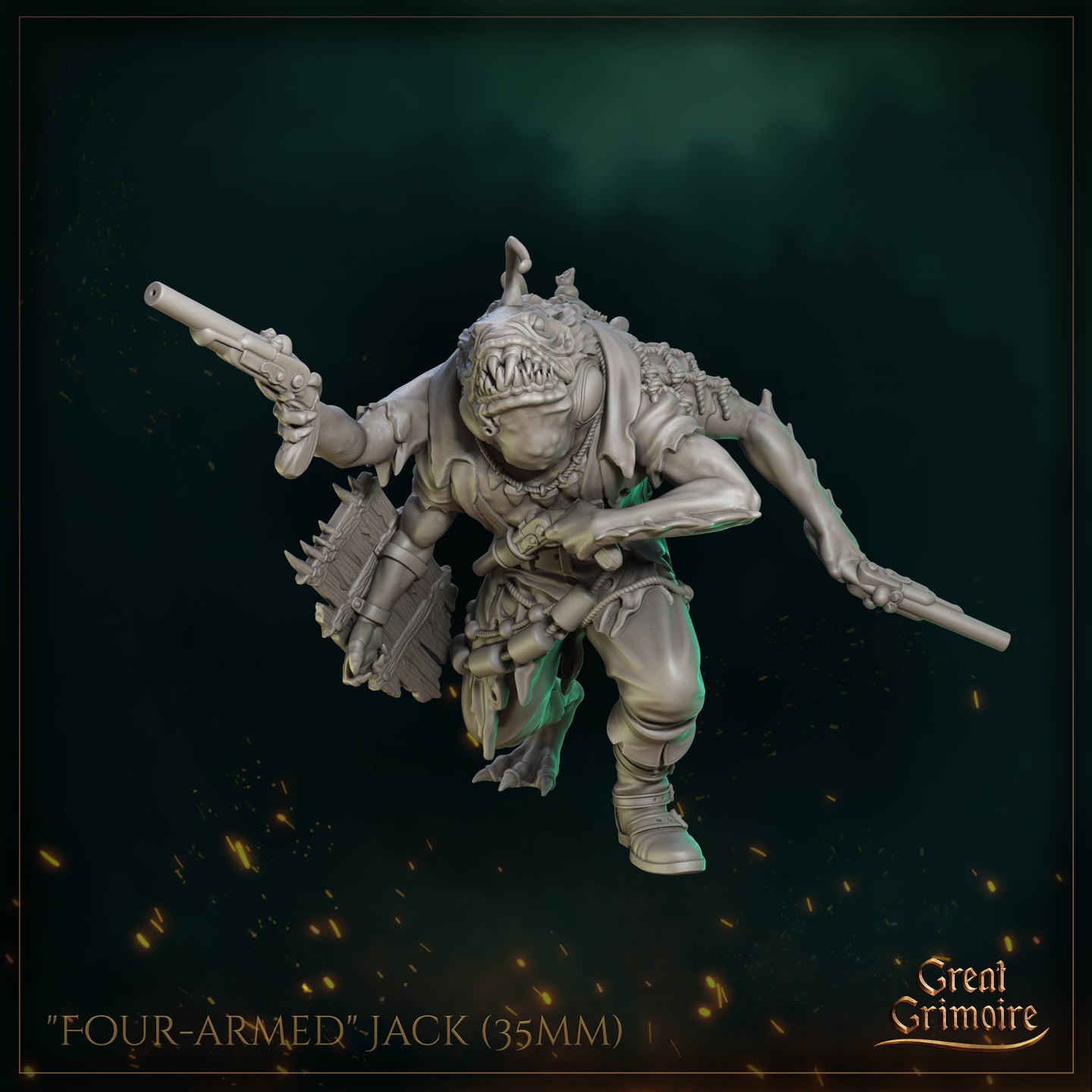 Four-Armed Jack Fishfolk by Great Grimoire