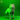 Digital render of a fox miniature by The Toadstool Weaver, shown unpainted in grey resin. The fox is posed mid-stride with one front paw raised, head alert, ears pricked. Dense fur texture is visible across the ruff, flanks, and bushy tail. Green studio backdrop. 32mm scale tabletop miniature.