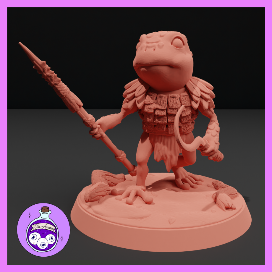 Frogfolk Warrior by Ella's Arcanum Minis