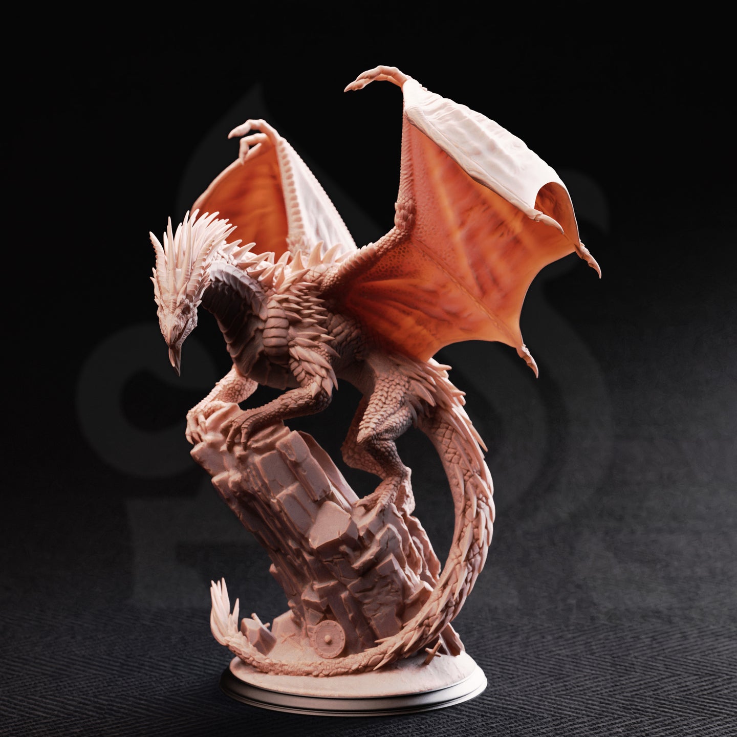 Adult Silver Dragon (Gintharax) by DM Stash