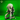 Digital render of the Gnome Squidling miniature by The Toadstool Weaver — an unpainted grey sculpt of a grotesque aberration with a bulbous cyclopean head, writhing tentacle legs, and tiny clawed humanoid arms fused into its body, shown against a vivid green background