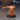 Unpainted orange resin 3D printed Goblin Scout miniature at 32mm scale — dynamic pose with spear arm extended mid-throw, wild dreadlocked hair, snarling expression, and sculpted tall grass base. Rendered product image from Epic Miniatures.