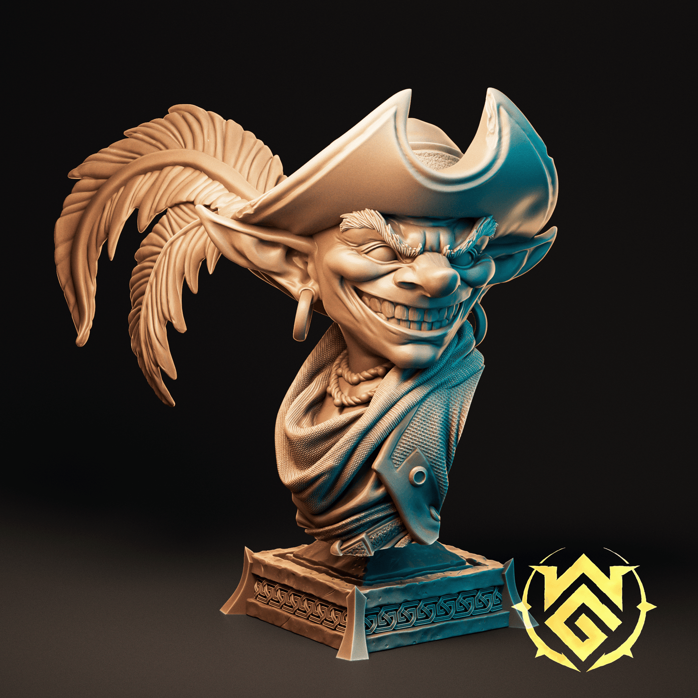 The Goblin Gunslinger Bust by The Witchguild