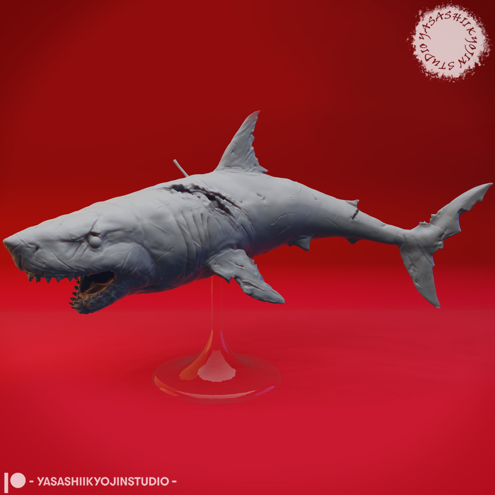 Great Wight Shark 01 by Yasashii Kyojin Studios