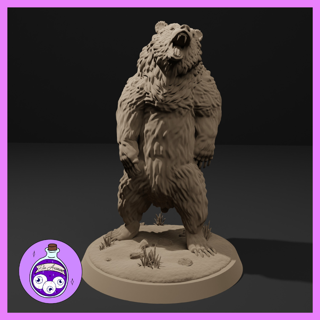 Grizzly Bear Standing by Ella's Arcanum Minis
