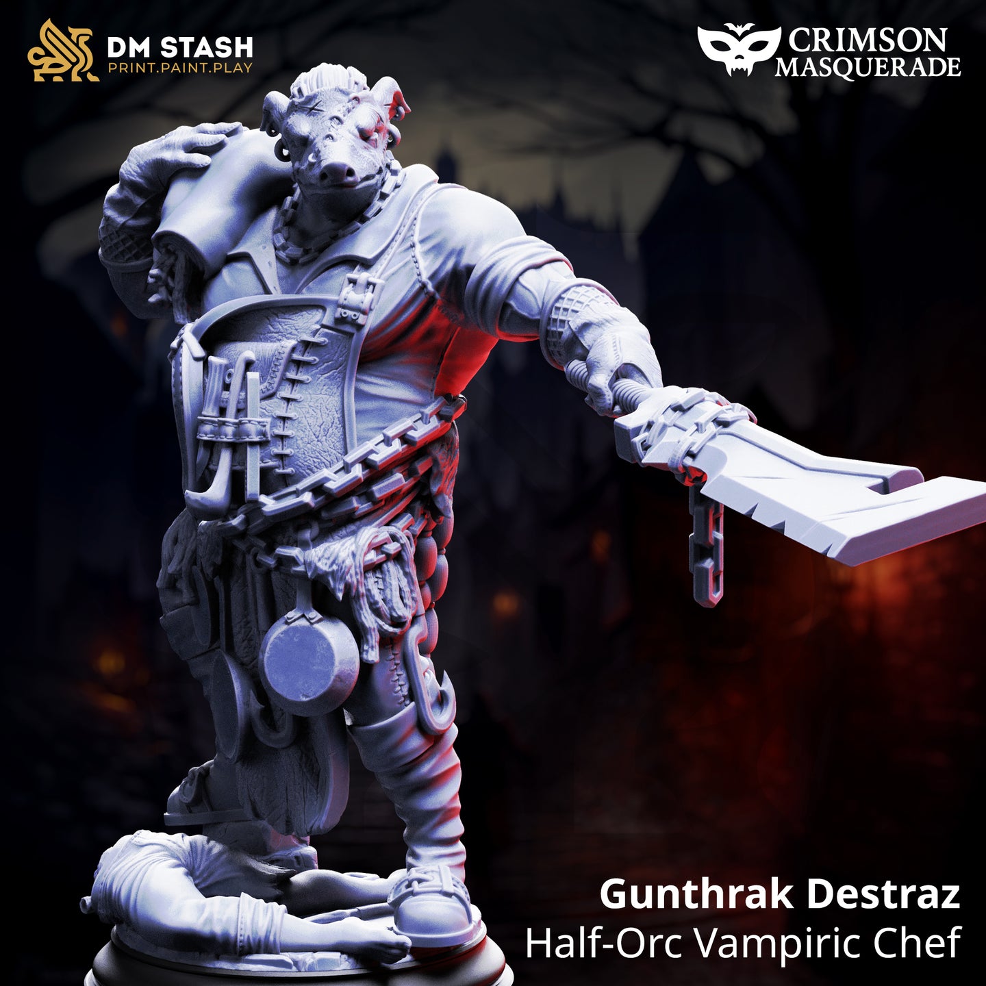 Half-Orc Vampiric Chef (Gunthrak Destraz) by DM Stash