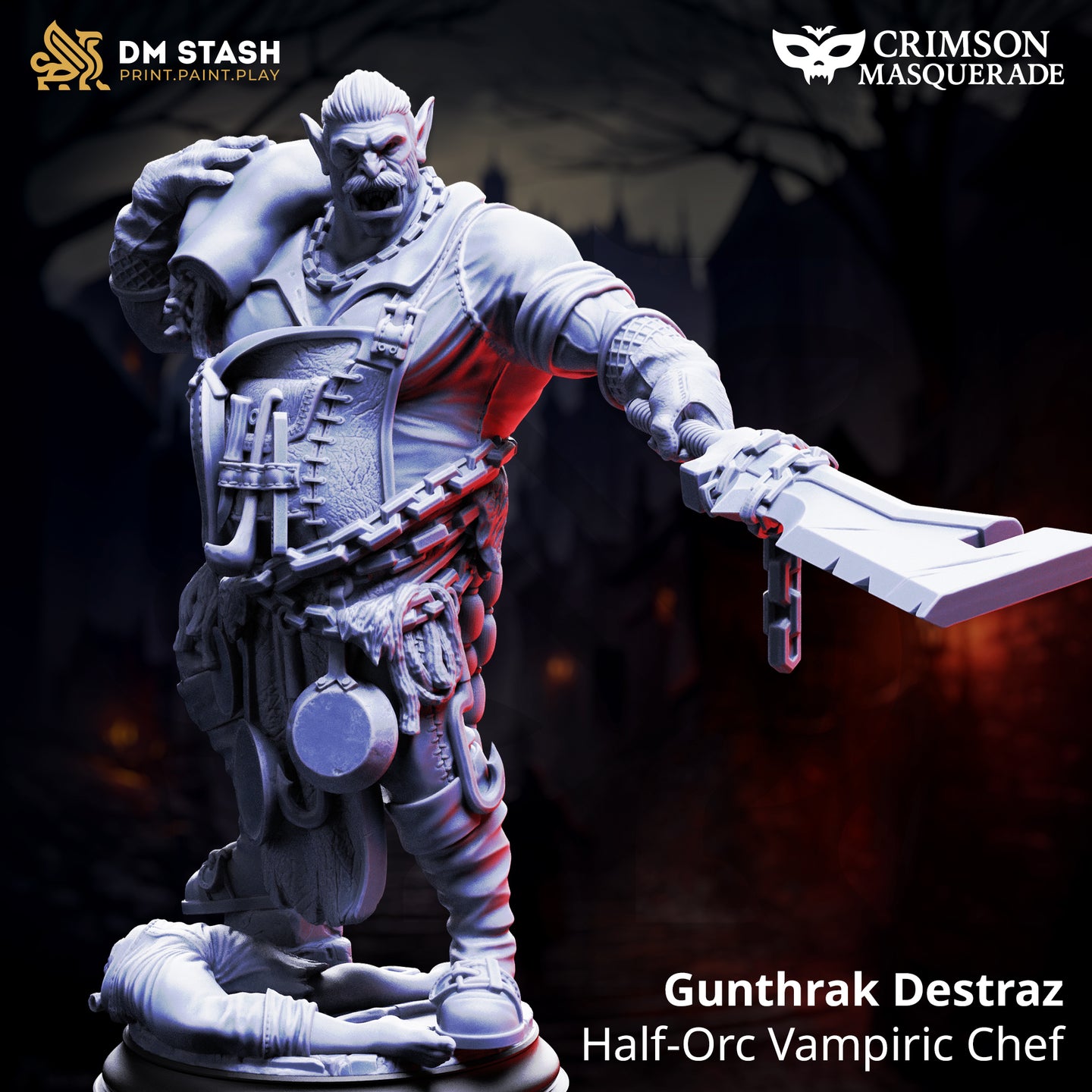 Half-Orc Vampiric Chef (Gunthrak Destraz) by DM Stash
