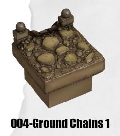 Haunted Graveyard Ground Chains 1 HG-004 by Dungeon Blocks