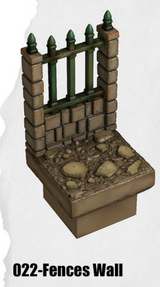 Haunted Graveyard Fences Wall HG-022 by Dungeon Blocks