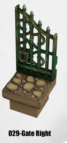 Haunted Graveyard Gate Right HG-029 by Dungeon Blocks