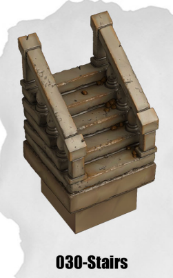 Haunted Graveyard Stairs HG-030 by Dungeon Blocks