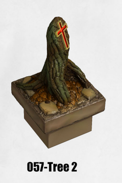 Haunted Graveyard Tree 2 Religious HG-057 by Dungeon Blocks
