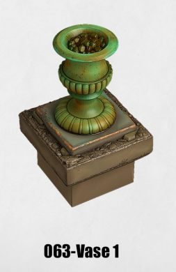 Haunted Graveyard Vase 1 HG-063 by Dungeon Blocks
