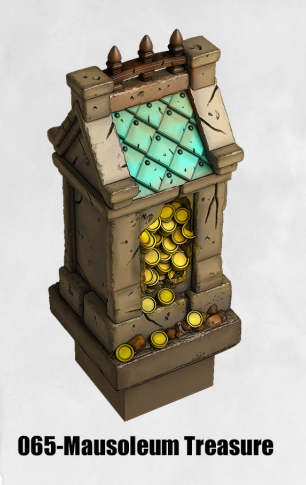 Haunted Graveyard Mausoleum Treasure HG-065 by Dungeon Blocks