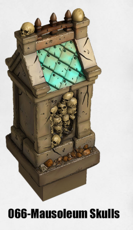 Haunted Graveyard Mausoleum Skulls HG-066 by Dungeon Blocks