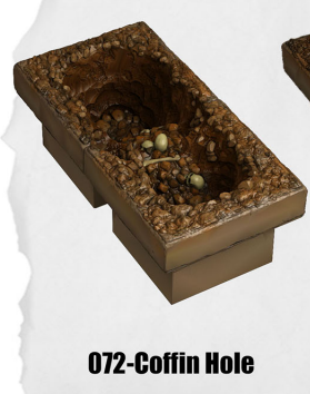 Haunted Graveyard Coffin Hole HG-072 by Dungeon Blocks