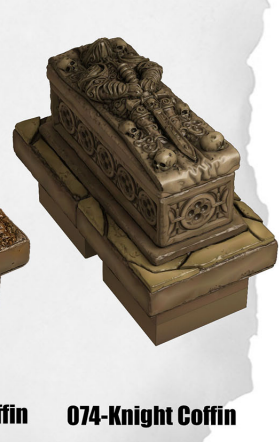 Haunted Graveyard Knight Coffin HG-074 by Dungeon Blocks
