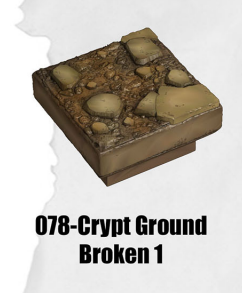 Haunted Graveyard Crypt Ground Broken 1 HG-078 by Dungeon Blocks