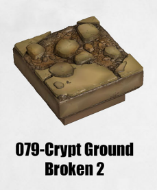 Haunted Graveyard Crypt Ground Broken 2 HG-079 by Dungeon Blocks
