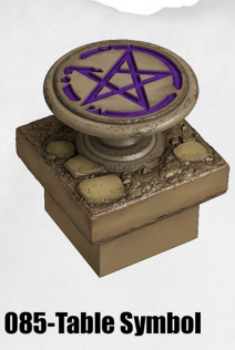 Haunted Graveyard Table Symbol HG-085 by Dungeon Blocks