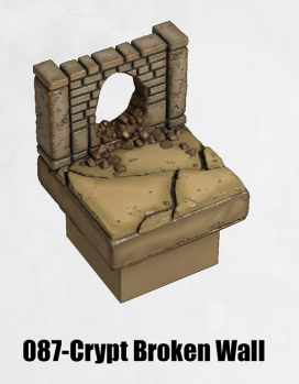Haunted Graveyard Crypt Broken Wall HG-087 by Dungeon Blocks