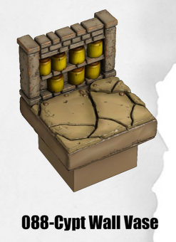 Haunted Graveyard Crypt Wall Vase HG-088 by Dungeon Blocks