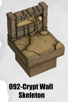 Haunted Graveyard Crypt Wall Skeletons HG-092 by Dungeon Blocks