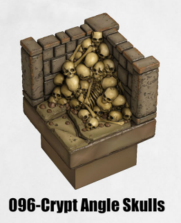 Haunted Graveyard Crypt Angle Skulls HG-096 by Dungeon Blocks