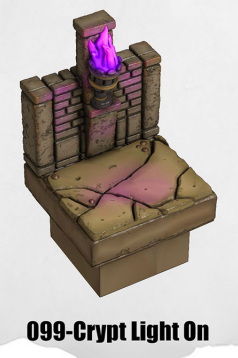 Haunted Graveyard Crypt Light On HG-099 by Dungeon Blocks